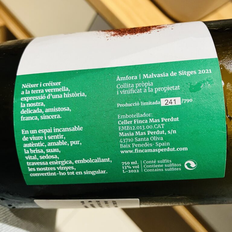 Finca Mas Perdut - Terrer Singular Amphore White 2021