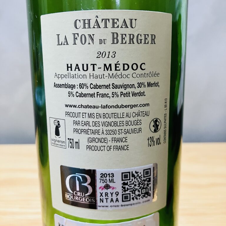 Château La Fon du Berger - Haut-Médoc 2013