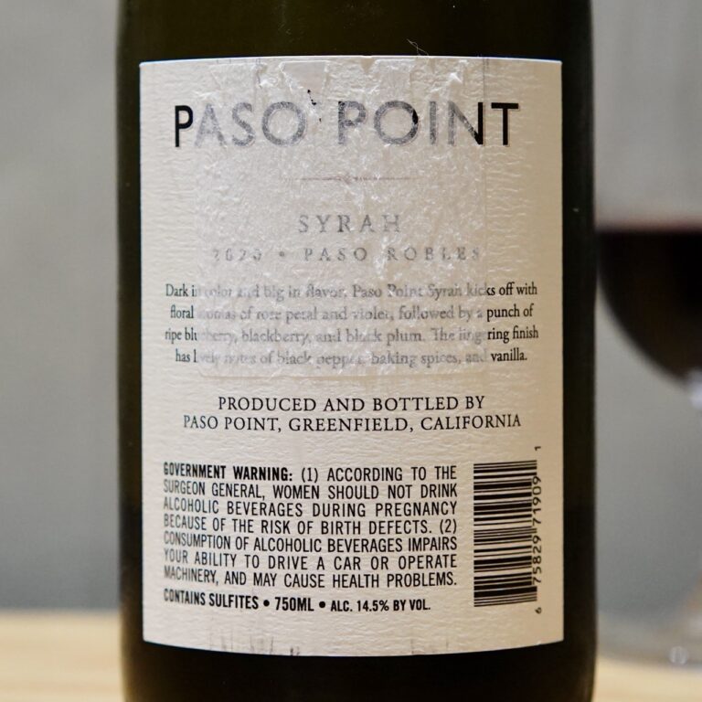 Paso Point - Lot 9 Syrah 2020
