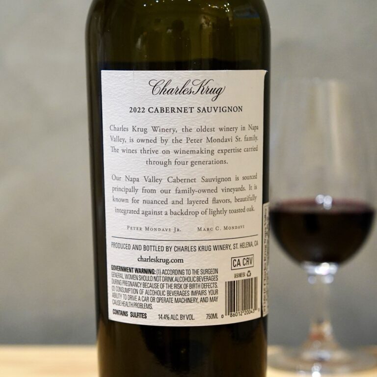 Charles Krug - Napa Valley Cabernet Sauvignon 2022