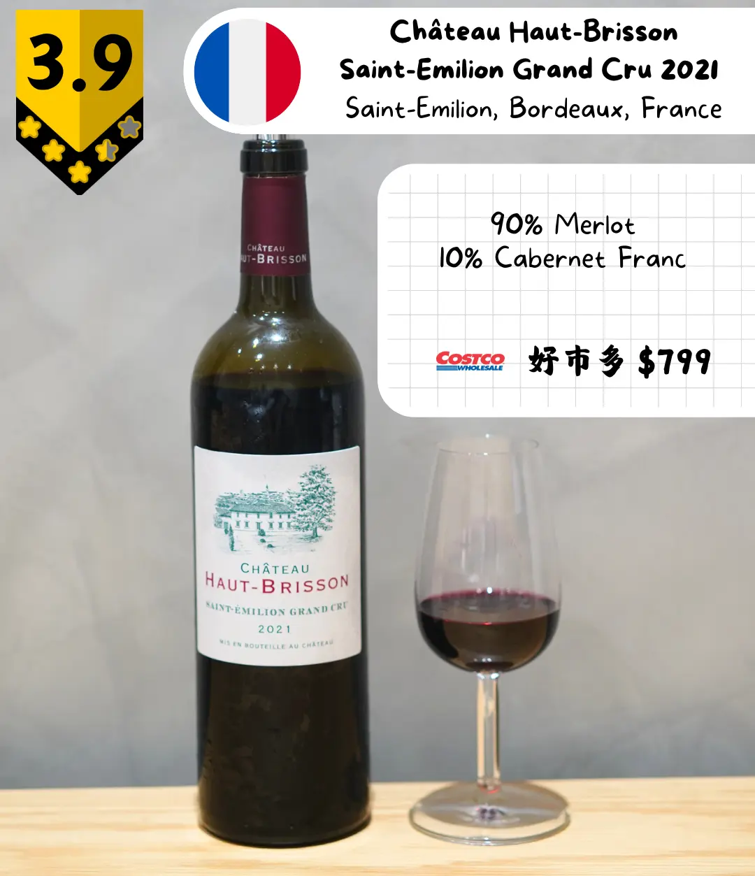 Chateau Haut-Brisson Saint-Emilion Grand Cru 2021