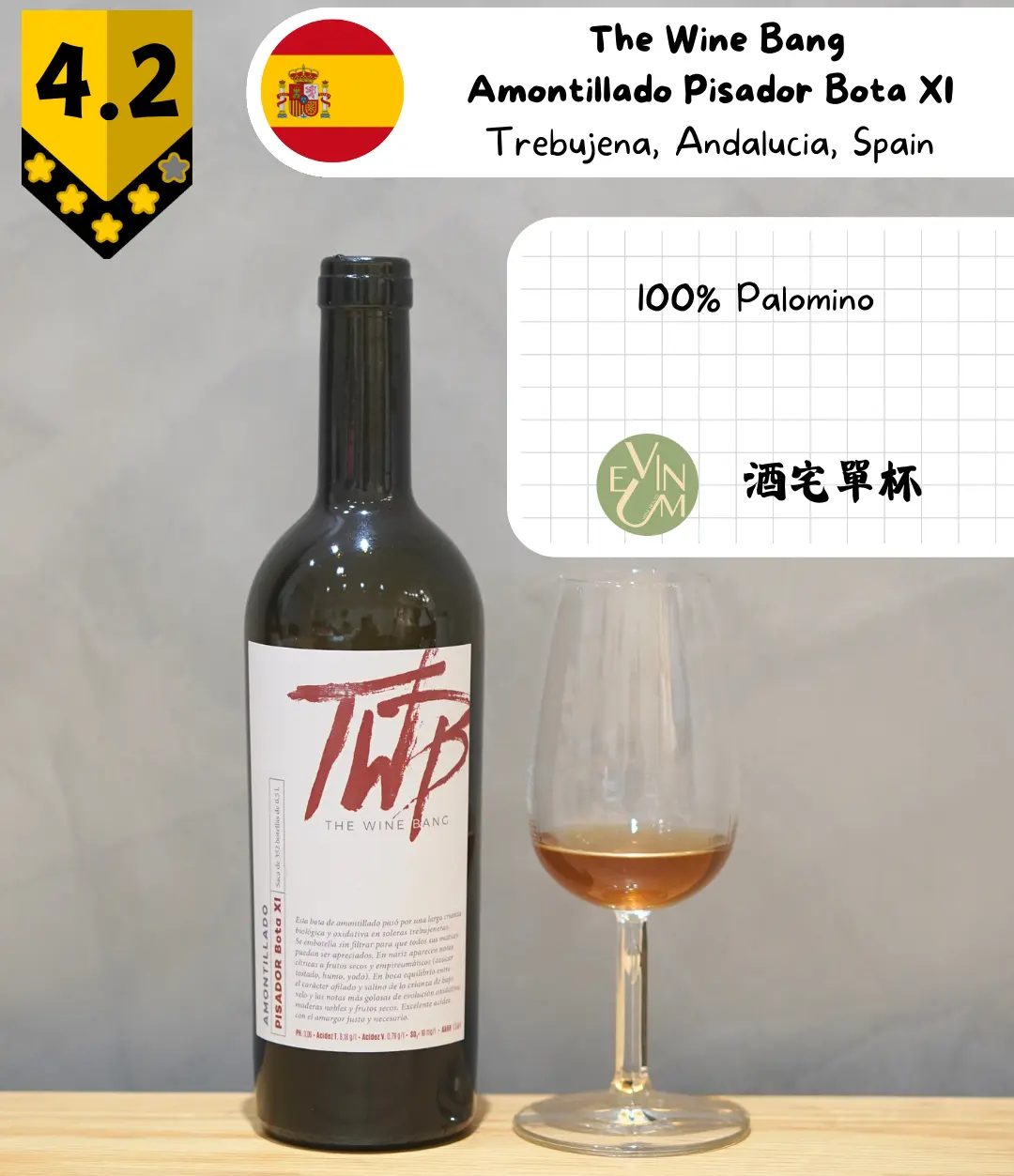 The Wine Bang - Amontillado Pisador Bota XI